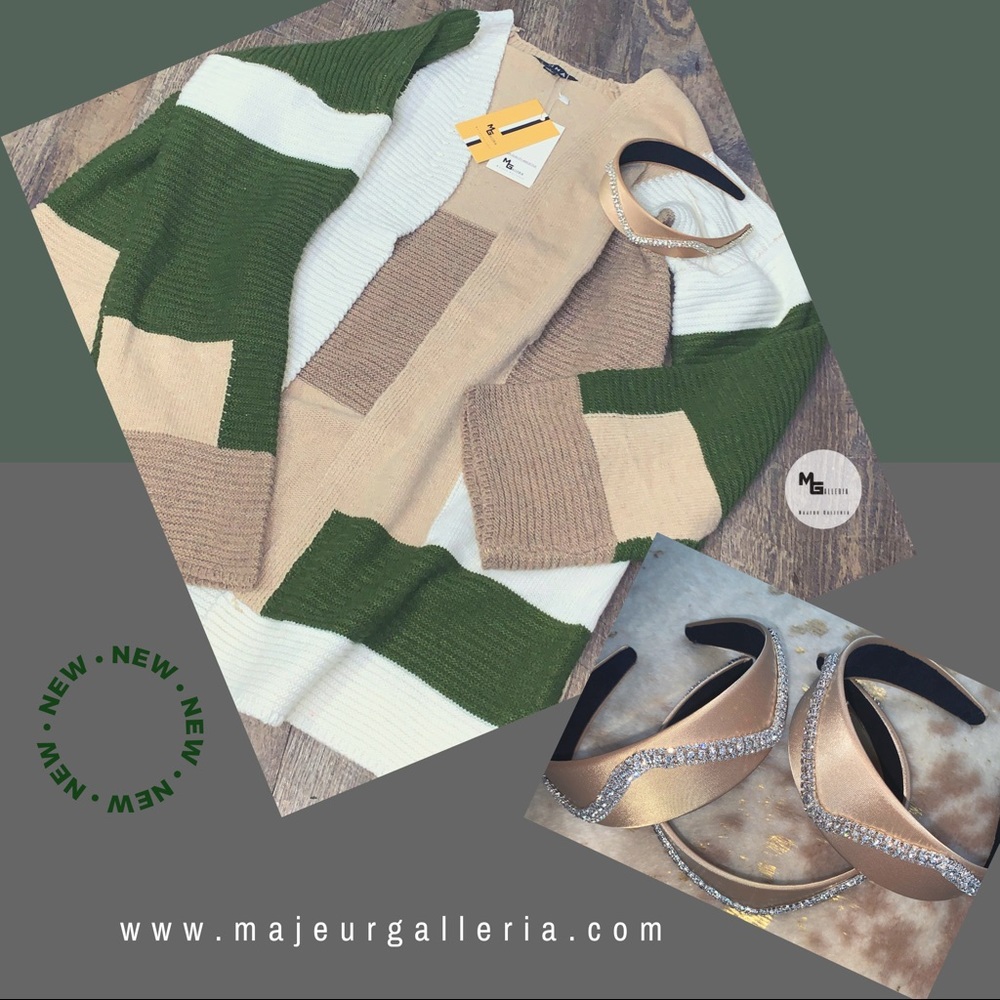COLORBLOCK OVERSIZED CARDIGAN